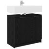 vidaXL Cabinet de salle de bain Ch&ecirc;ne noir 64,5 x 33,5 x 59 cm