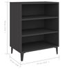 vidaXL Buffet gris 57x35x70 cm bois d'ing&eacute;nierie