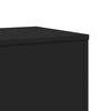 vidaXL Support pour plantes noir 33x33x100 cm bois d'ing&eacute;nierie