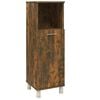 vidaXL Armoire de bain Ch&ecirc;ne fum&eacute; 30x30x95 cm Bois d'ing&eacute;nierie
