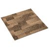 vidaXL Moquette de sol 20 pcs Marron 50 x 50 cm PP