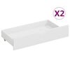 vidaXL Cadre de lit sans matelas blanc bois de pin massif 160x200 cm