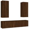 vidaXL Ensemble de meubles TV 5 pcs Ch&ecirc;ne marron Bois d'ing&eacute;nierie