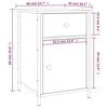 vidaXL Tables de chevet 2 pcs sonoma gris 40x42x60cm bois d'ing&eacute;nierie