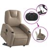 vidaXL Fauteuil inclinable de massage Cappuccino Similicuir