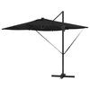 vidaXL Parasol Noir 286 x 285 x 270 cm Aluminium