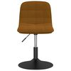 vidaXL Chaises pivotantes &agrave; manger lot de 2 marron velours