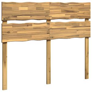 vidaXL T&ecirc;te de lit en bois brut ROSTOCK Blanc 160 cm