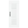 vidaXL Buffet haut Blanc 34,5x34x180 cm Bois d'ing&eacute;nierie
