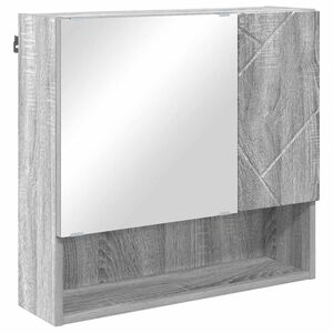 vidaXL Armoire Miroir Gris Sonoma 59 x 17 x 55 cm Bois d'ing&eacute;nierie