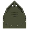 vidaXL Bac de nourrissage pour poules Vert olive 108 x 20,5 x 20 cm