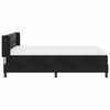 vidaXL Lit &agrave; ressorts avec matelas Noir 200 x 140 cm Velours