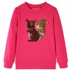 Sweatshirt pour enfants rose vif 92