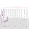 vidaXL Cl&ocirc;ture avec poteau Vert 0,4 x 50 m Acier et PVC