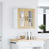 vidaXL Armoire murale de cuisine avec porte vitr&eacute;e "Lucca" en ch&ecirc;ne Sonoma