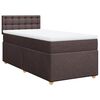 vidaXL Sommier &agrave; lattes de lit avec matelas Marron fonc&eacute; 80x200 cm
