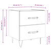 vidaXL Tables de chevet 2 pcs sonoma gris 40x35x47,5 cm