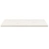 vidaXL Dessus de table blanc 80x40x2,5 cm bois de pin massif