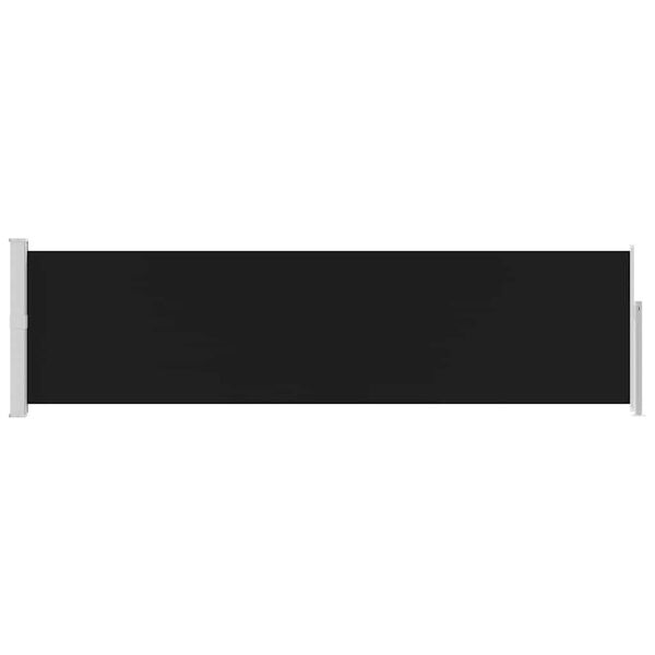 vidaXL Auvent lat&eacute;ral r&eacute;tractable de patio 140x500 cm Noir
