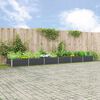 vidaXL Jardini&egrave;re Anthracite 195 x 100 x 45 cm Acier galvanis&eacute;