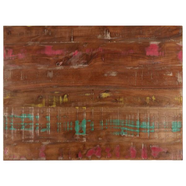 vidaXL Dessus de table 90x70x3,8 cm rectangulaire bois massif r&eacute;cup&eacute;r&eacute;
