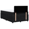 vidaXL Sommier &agrave; lattes de lit avec matelas Noir 120x200 cm Velours