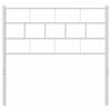 vidaXL T&ecirc;te de lit de remplacement m&eacute;tal blanc 75 cm
