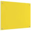 vidaXL Protection de cuisine Jaune 80 x 60 x 0,6 cm verre tremp&eacute;
