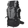 vidaXL Sac &agrave; dos de randonn&eacute;e XXL 75 L noir et gris