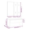 vidaXL Ensemble de meubles de couloir Blanc Bois d'ing&eacute;nierie