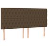 vidaXL Sommier &agrave; lattes de lit avec matelas Marron fonc&eacute; 200x200 cm