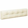 vidaXL Coussins de palette lot de 5 cr&egrave;me tissu