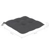 vidaXL Chaises pliables de jardin avec coussins lot de 8 Teck solide
