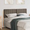 vidaXL T&ecirc;te de lit capitonn&eacute;e Marron et Taupe 140 cm Pin massif