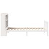 vidaXL Lit biblioth&egrave;que sans matelas blanc 90x190cm bois de pin massif