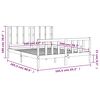 vidaXL Cadre de lit sans matelas 160x200 cm bois massif de pin
