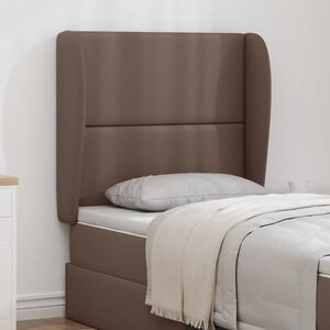 vidaXL Oreille de t&ecirc;te de lit Tan PVC