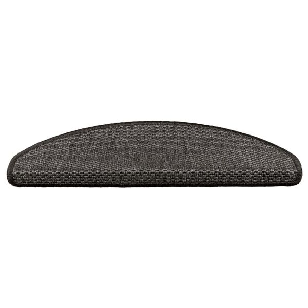 vidaXL Tapis d'escalier autocollants 30 pcs 65x21x4 cm anthracite
