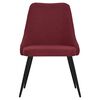 vidaXL Chaises &agrave; manger lot de 6 rouge bordeaux tissu