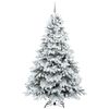 vidaXL Sapin de No&euml;l artificiel avec 300 LED Blanc 240 cm PE et PVC