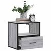 vidaXL Table de chevet murale sonoma gris 40x31x39,5 cm