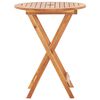 vidaXL Table pliable de jardin 60x75 cm bois d'acacia massif