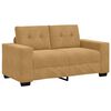 vidaXL | Ensemble de Canap&eacute;s | 2 pcs Marron 221 x 78 x 80 cm Velours