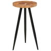 vidaXL Table de bar en rondins &Oslash;53x105 cm bois d'acacia solide