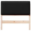 vidaXL T&ecirc;te de lit capitonn&eacute;e Naturel et Noir 75 cm Pin massif