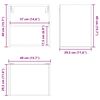 vidaXL Armoire suspendue avec stockage Ch&ecirc;ne fum&eacute; 40 x 29,5 x 40 cm