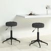 vidaXL Chaises pivotantes &agrave; manger lot de 2 noir velours