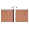 vidaXL Panneau de cl&ocirc;ture marron 173x186 cm WPC