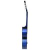 vidaXL Guitare classique avec sac pour d&eacute;butants Bleu 4/4 39"