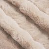 vidaXL Couverture en Fourrure de Lapin Synth&eacute;tique Beige 130 x 150 cm